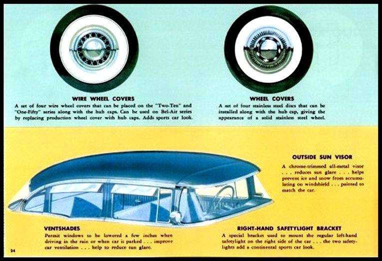 1956 Chevrolet Accessories Booklet Page 22